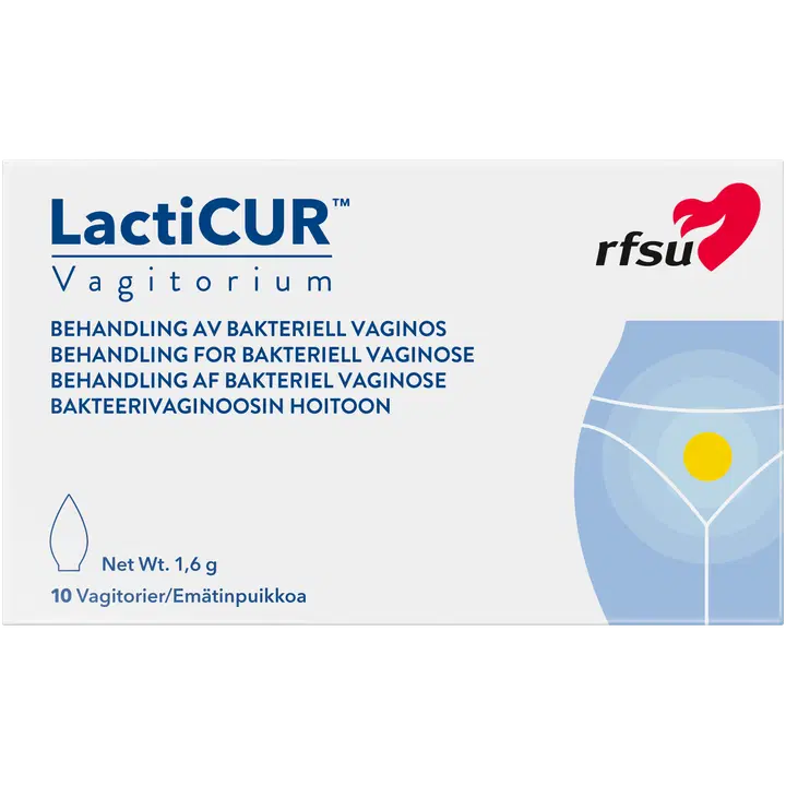RFSU LactiCUR Vagitorium Emätinpuikko 10 kpl