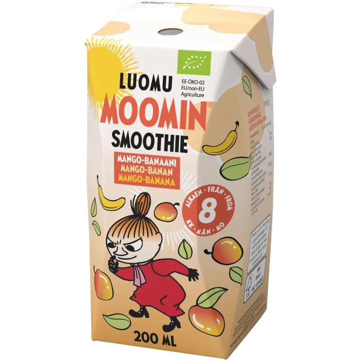 Moomin mango banaani smoothie luomu 200ml