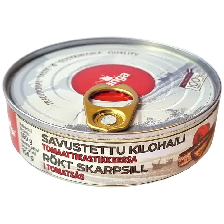 Savustettu kilohaili tomaattikastikkeessa 160/104g