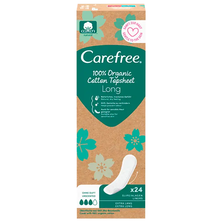 Carefree pesukaitse Organic Long 24tk