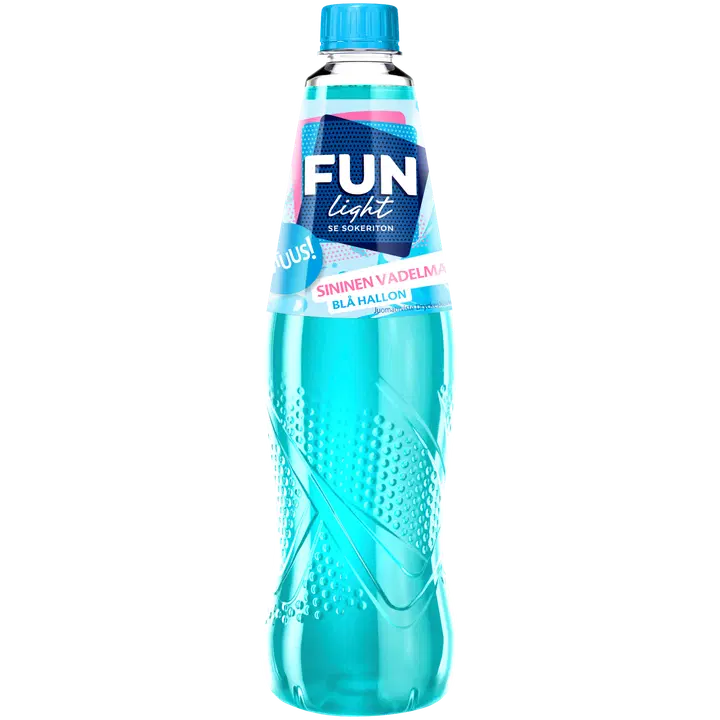 FUN Light blå hallon smakande dryckeskoncentrat 0,5l