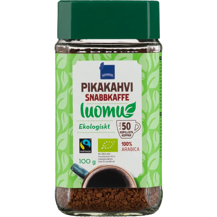 Rainbow 100g Reilun kaupan pikakahvi luomu
