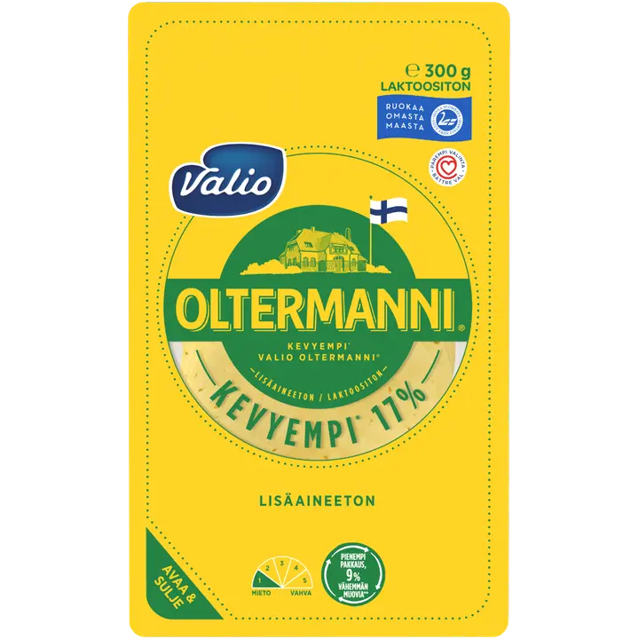 Valio Oltermanni® 17 % e300 g viipale