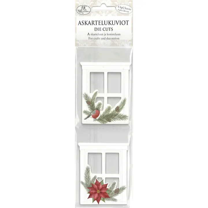 J.K. Primeco askartelukuviot kapea Ikkunat joulu