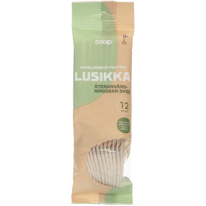 Coop uudelleenkäytettävä lusikka 12 kpl