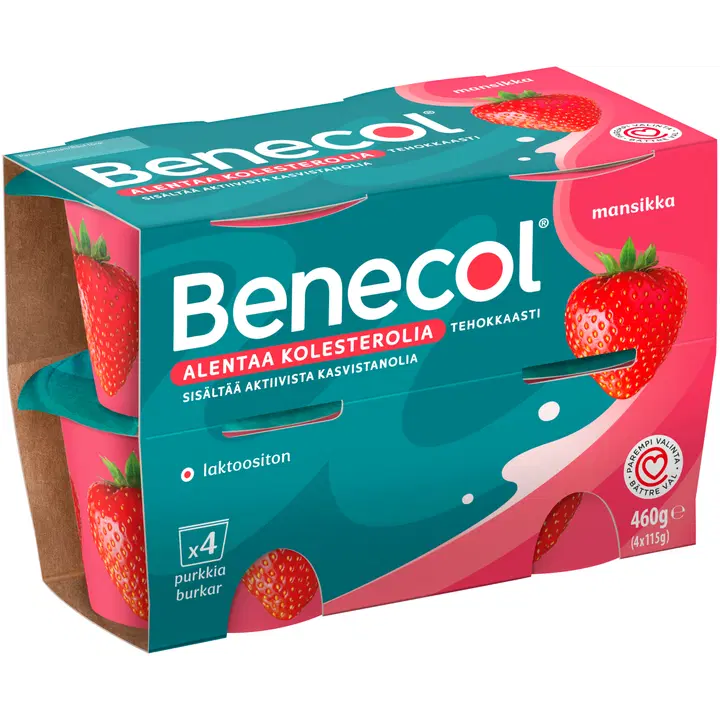 Benecol 4x115g jordgubbsyoghurt