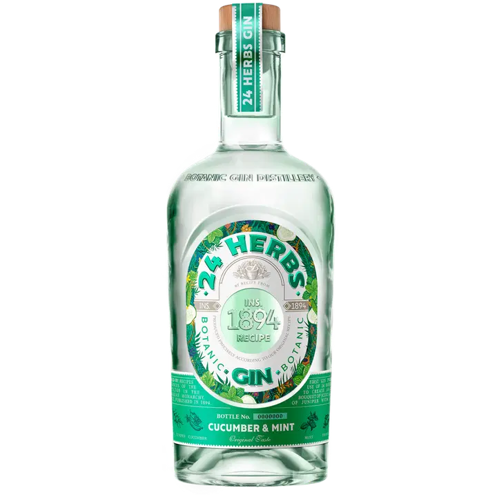 24 Herbs Botanic Cucumber&Mint Gin 40%vol 700 ml
