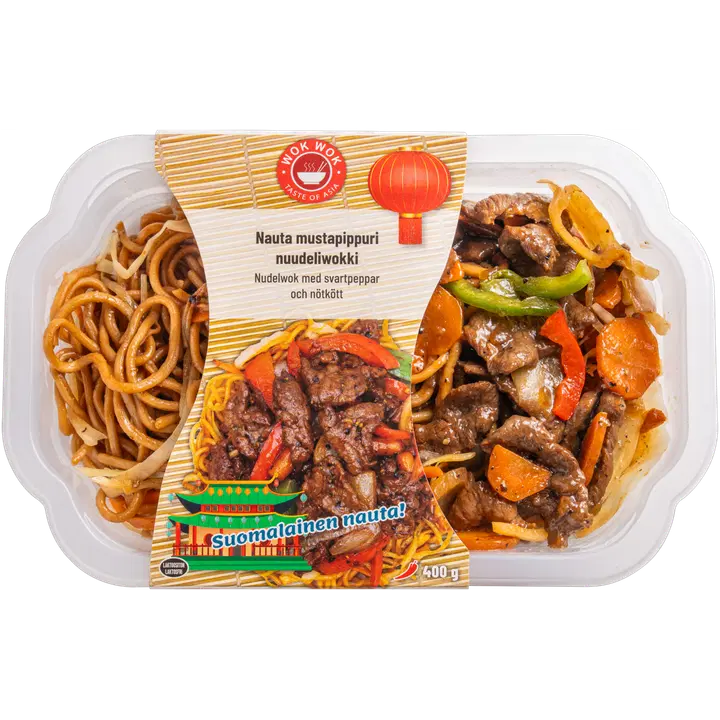 Wok Wok: Nauta mustapippuri nuudeliwokki