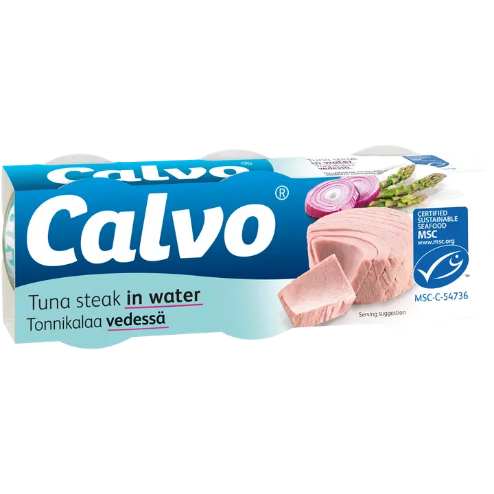 Calvo tonfisk i vatten MSC 3x80/56g