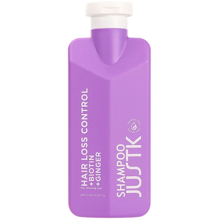 Šampoon JustK Biotin&Ginger juuste väljalangemise vastu 300ml