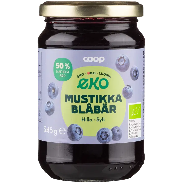 Coop Eko mustikkahillo luomu 250 g