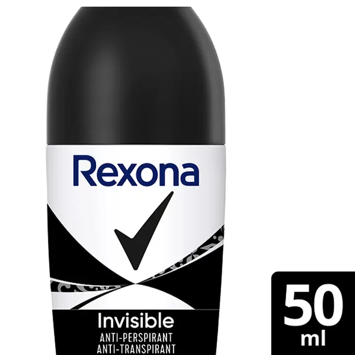 Rexona 48h Invisible B&W antiperspirantti deodorantti roll-on 50 ml