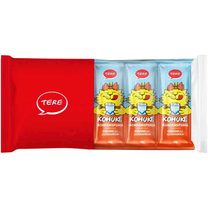 Tere kohuke kondenspiima multipakk, 5 x 40 g