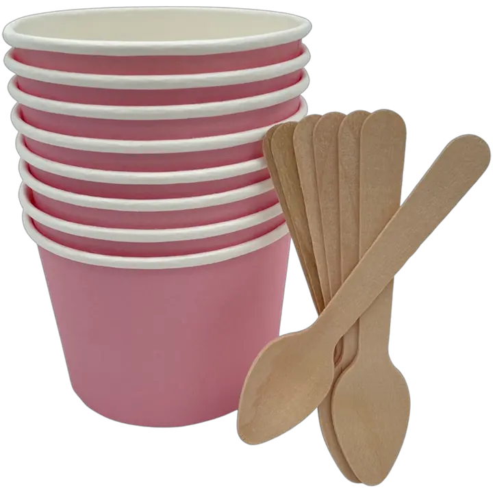 Spen jälkiruokapikari + lusikat 8kpl