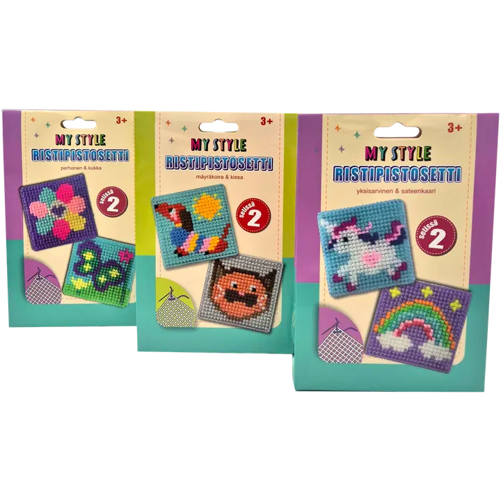 Ristipistosetti, 3 erilaista lajit.