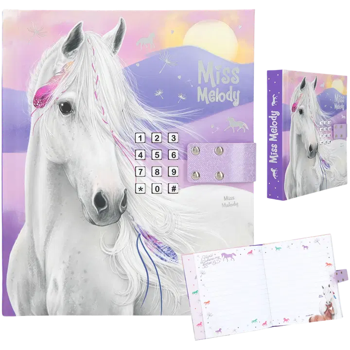 Miss Melody Koodillinen & soiva päiväkirja, liila