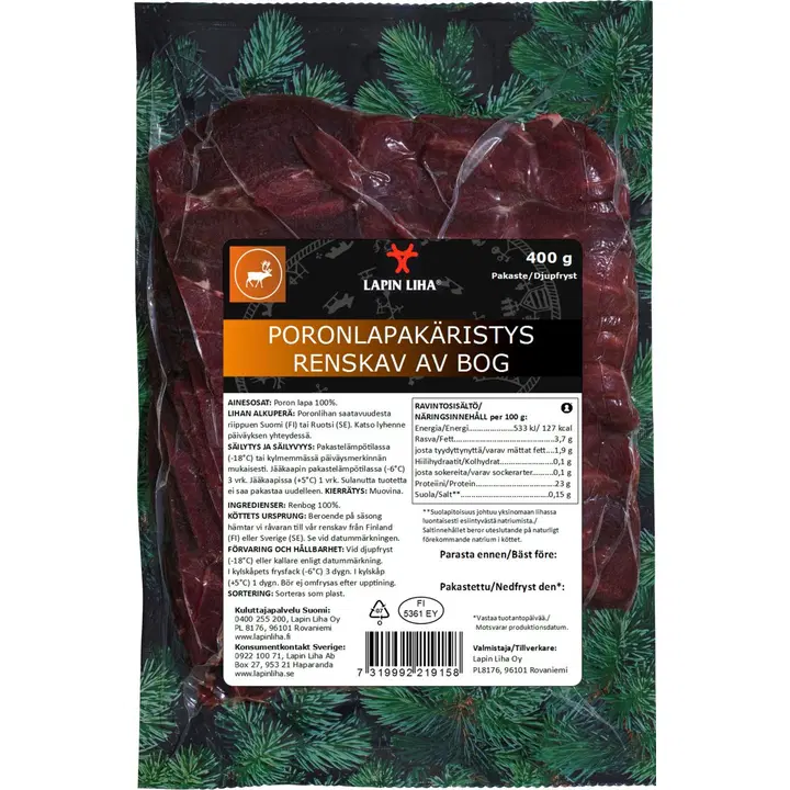 Lapin Liha Poronlapakäristys 400g pakaste