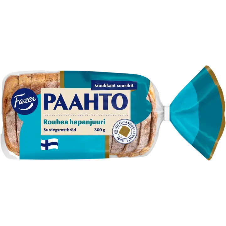 Fazer Paahto Rouhea hapanjuuri 360g, paahtoleipä