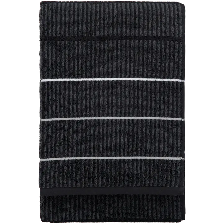 Finlayson kylpypyyhe Ruoko 90x180 musta-harmaa