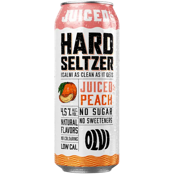 OLVI Hard Seltzer Juiced Peach 4,5 % 0,5 l tlk