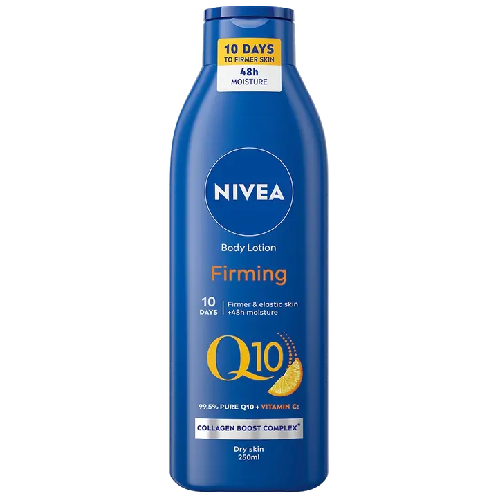 NIVEA 250ml Q10 + Vitamin C Firming Body Milk -vartalovoide