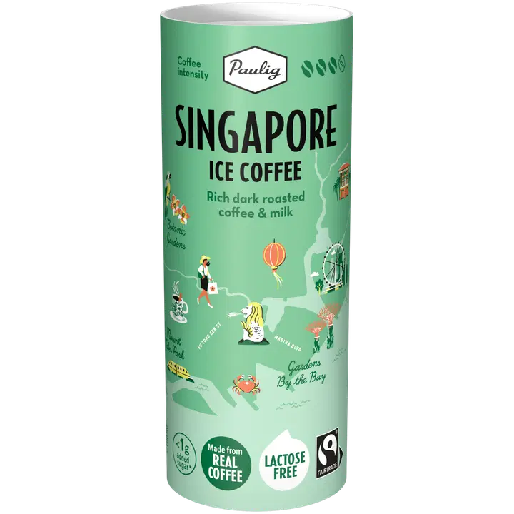 Paulig Singapore Ice Coffee 235 ml laktoositon maitokahvijuoma, Reilu kauppa