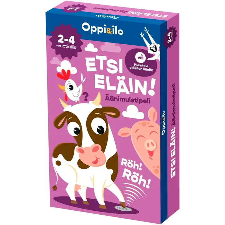 Oppi&ilo Etsi eläin! -äänimuistipeli 2-4 v