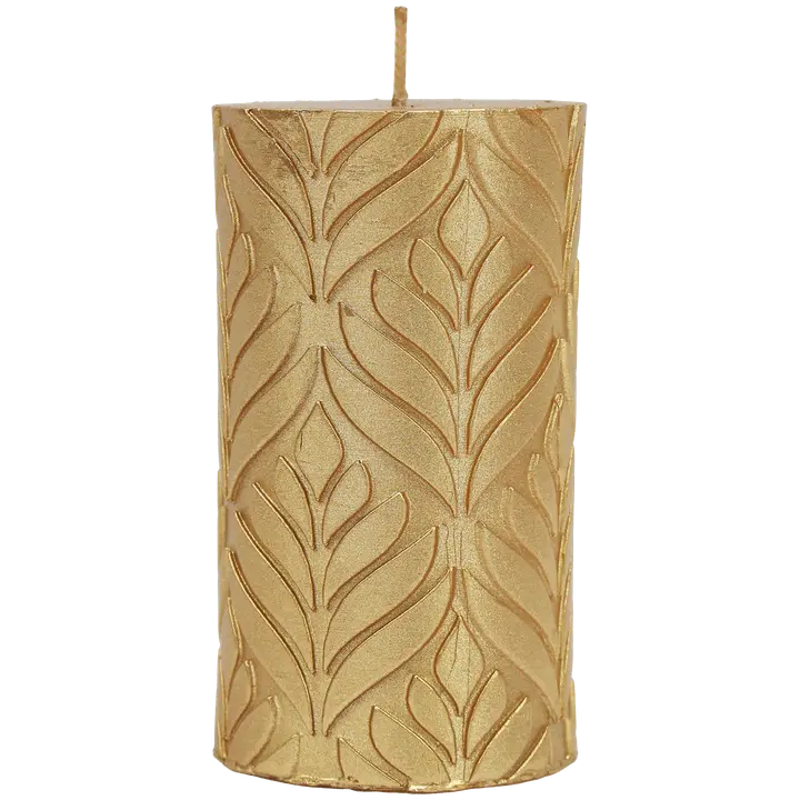 Kynttilä mehikasvi  6x10 cm, kulta