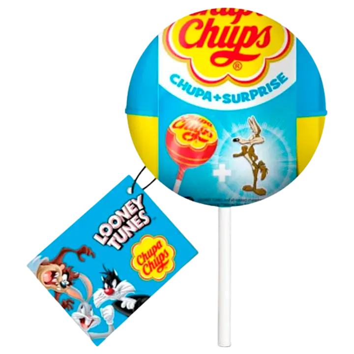 .Chupa Chups pulgakommiga üllatusmuna Looney Tunes 12g