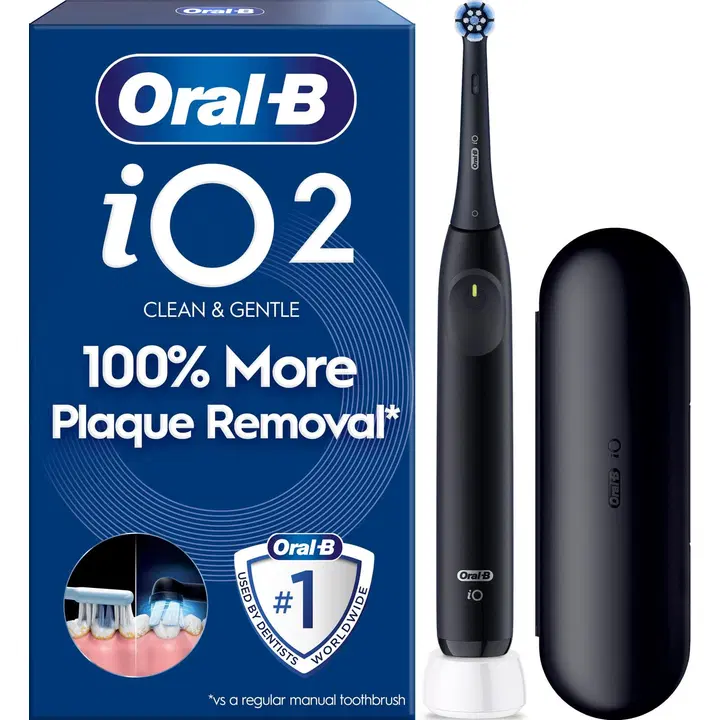 Oral-B iO2 Night Black sähköhammasharja + Matkakotelo