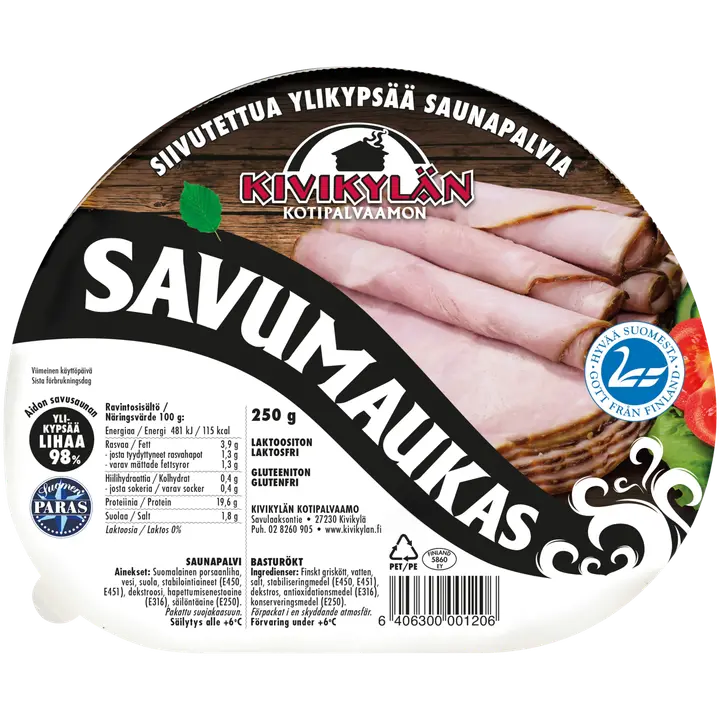 Kivikylän Savumaukas  maalaispalvikinkku 250g
