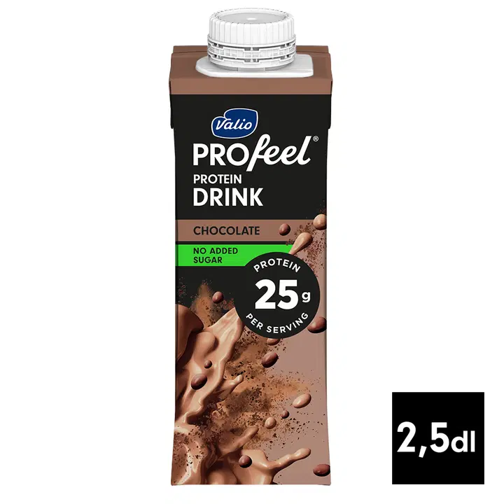 Valio PROfeel® sokeroimaton proteiinijuoma suklaa 250 ml UHT laktoositon