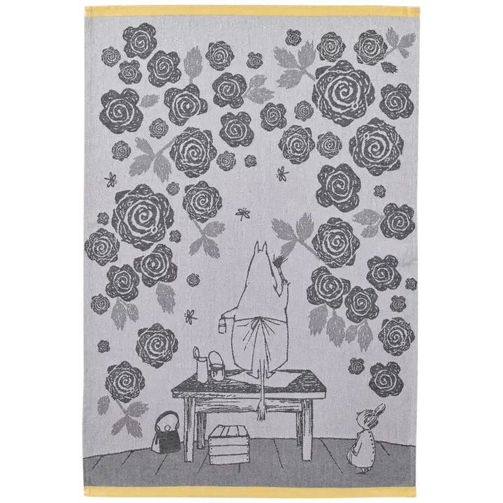 Finlayson keittiöpyyhe Muumimamman ruusutarha 2 kpl 50x70 cm