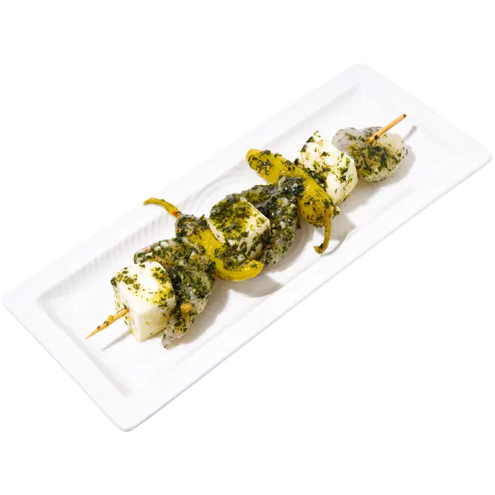 Kalamesta halloumi-scampivarras, lime