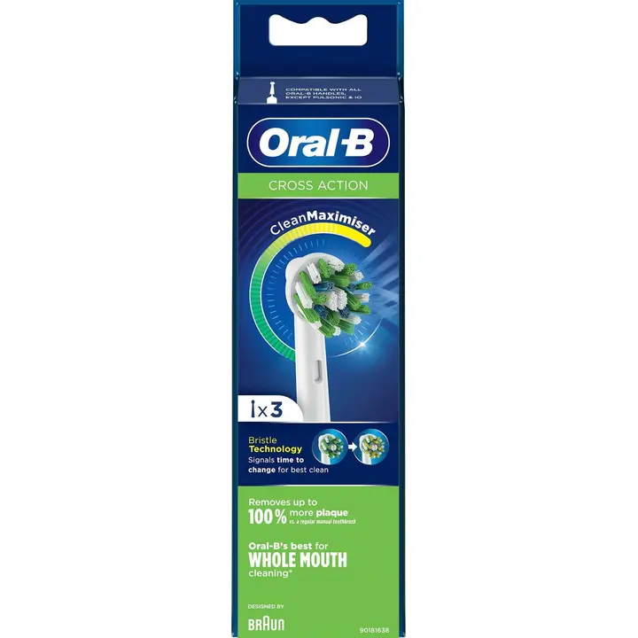 Oral-B CrossAction 3kpl vaihtoharja