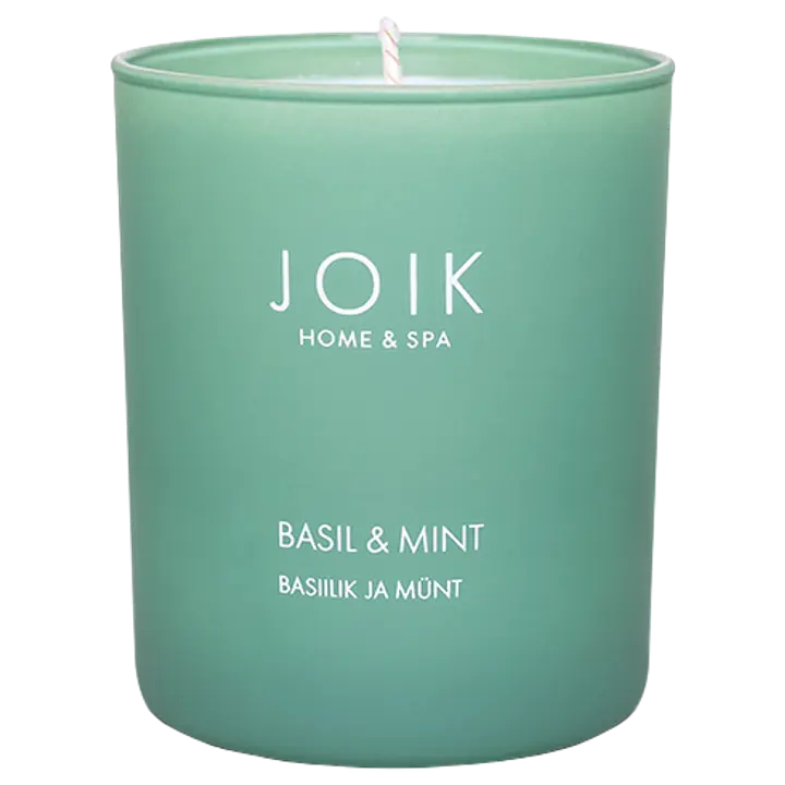 Joik rapsivahast lõhnaküünal basiilik ja münt 150g