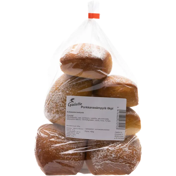Porkkanasämpylä 6 kpl Galette