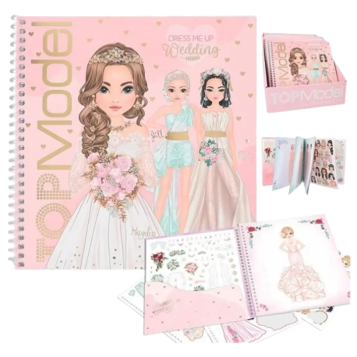 TOPModel Kleepimisraamat Riietamine Pulmad