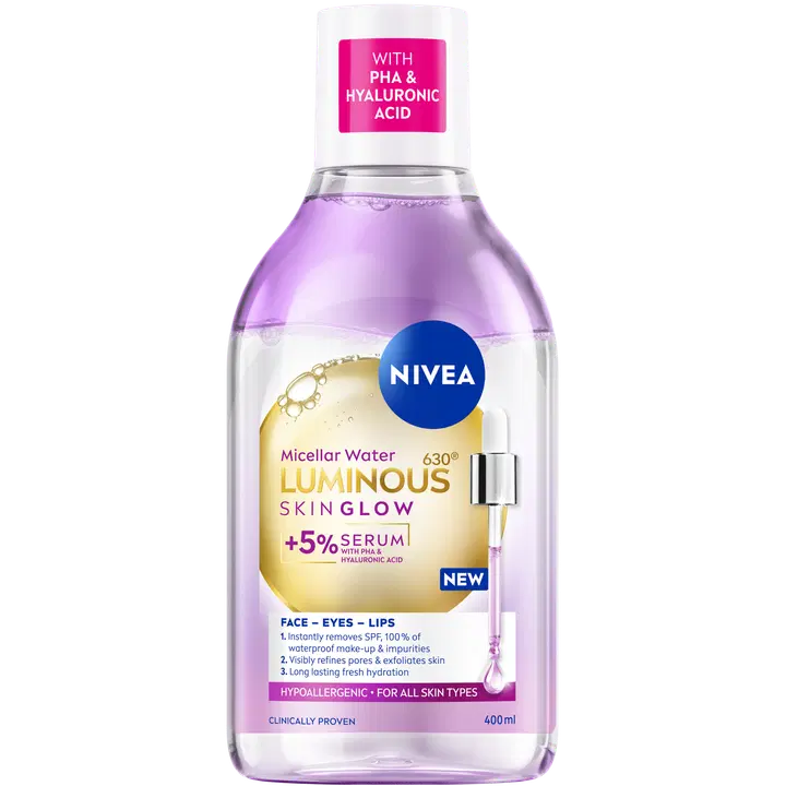 NIVEA 400ml Luminous630 Skin Glow Micellar Water -misellivesi