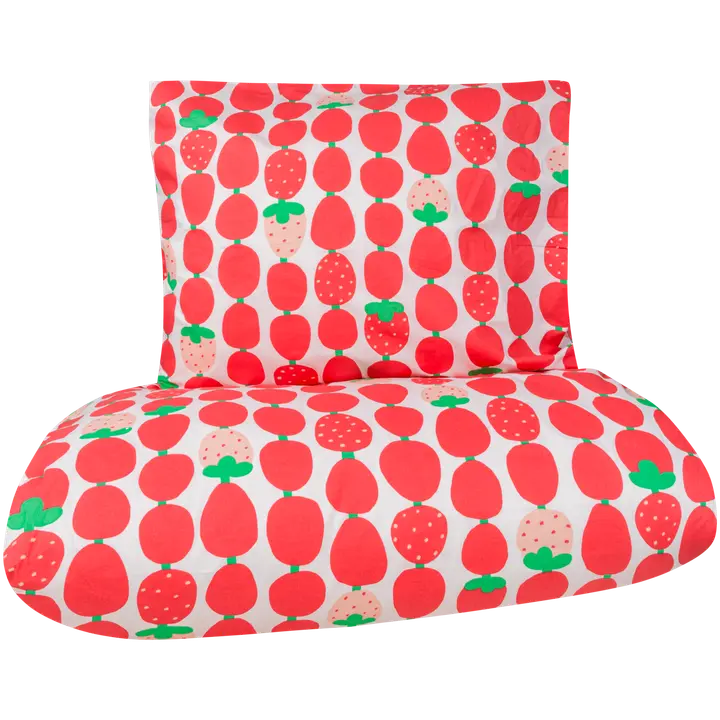 Voodipesukomplekt Maasikad