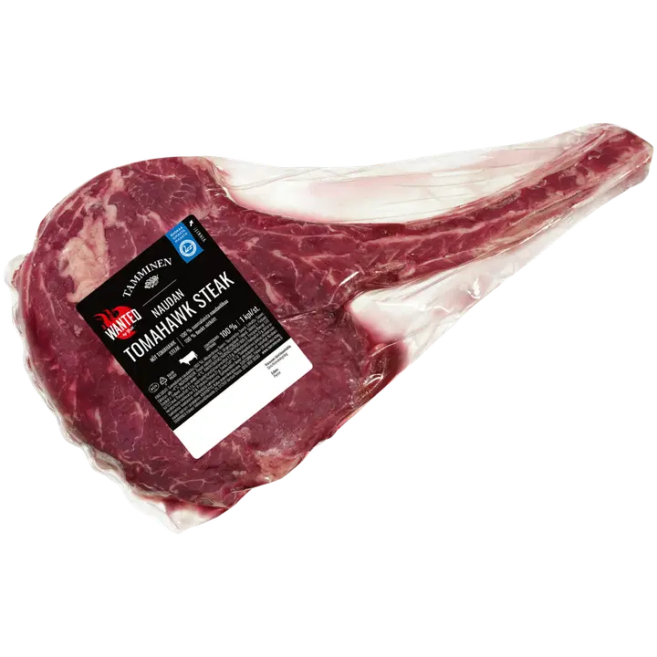 Tamminen naudan tomahawk n1,2kg