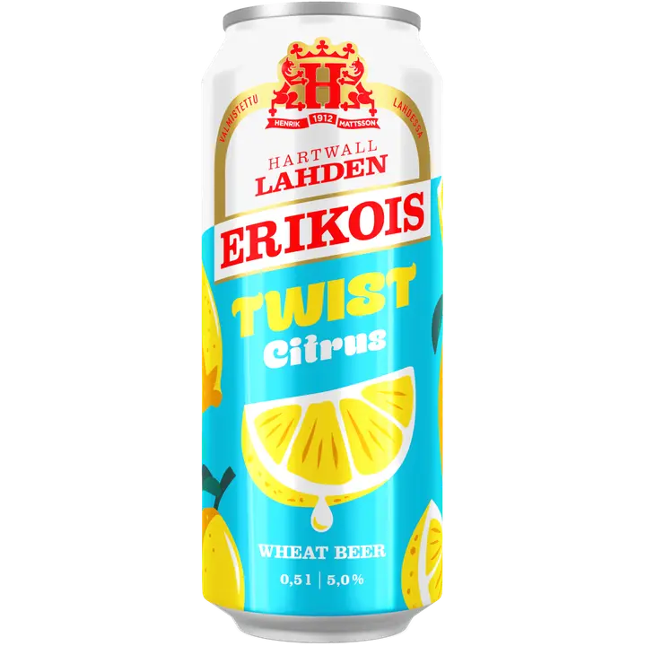 Lahden Erikois Twist Citrus Wheat olut 5% 0,5 l