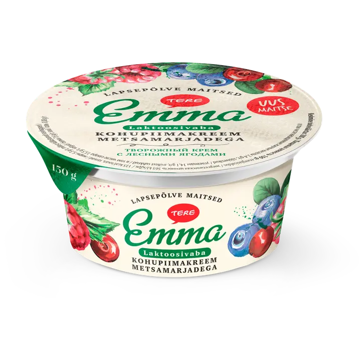 Emma Metsamarjadega kohupiimakreem, 150 g