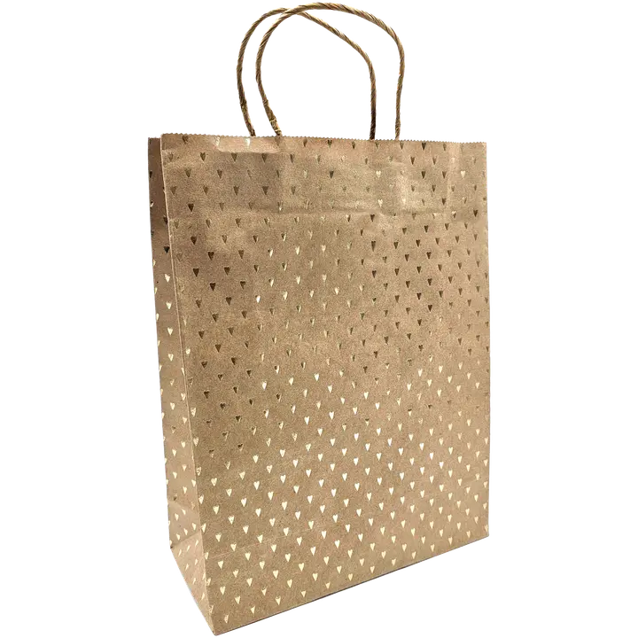 J.K. Primeco lahjakassi XL Sydän kultafolio uusioruskea