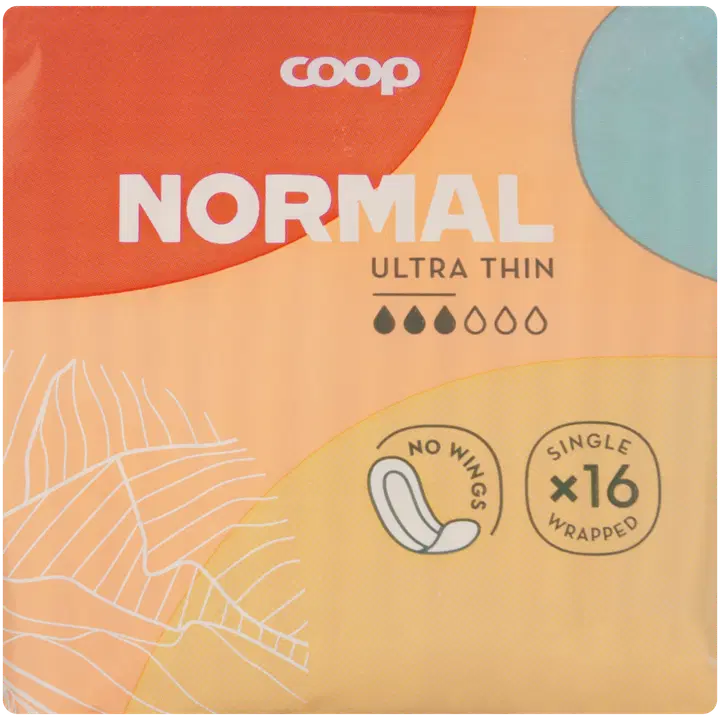 Coop siivetön ultraohut side normaali 16 kpl