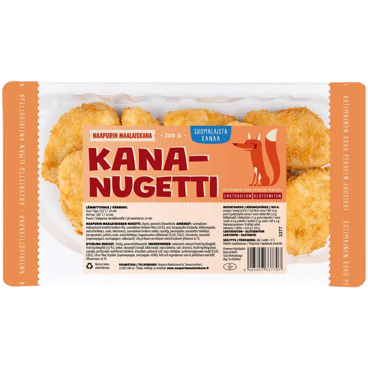 Naapurin maalaiskanan kypsä kananugetti 200g