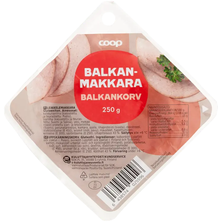Coop balkanmakkara viipale 250 g
