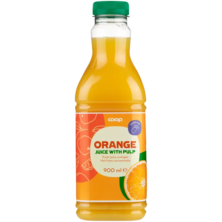 Coop appelsiinitäysmehu 900 ml