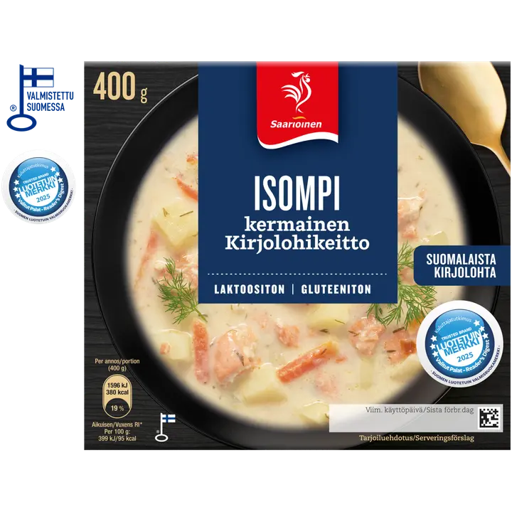 Saarioinen Isompi Kirjolohikeitto 400g