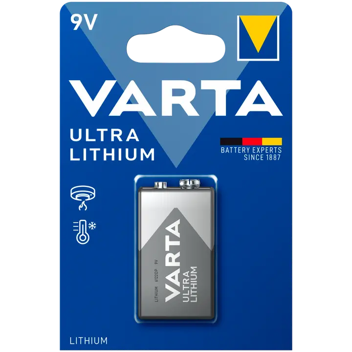 Varta ultra lithium 9v paristo